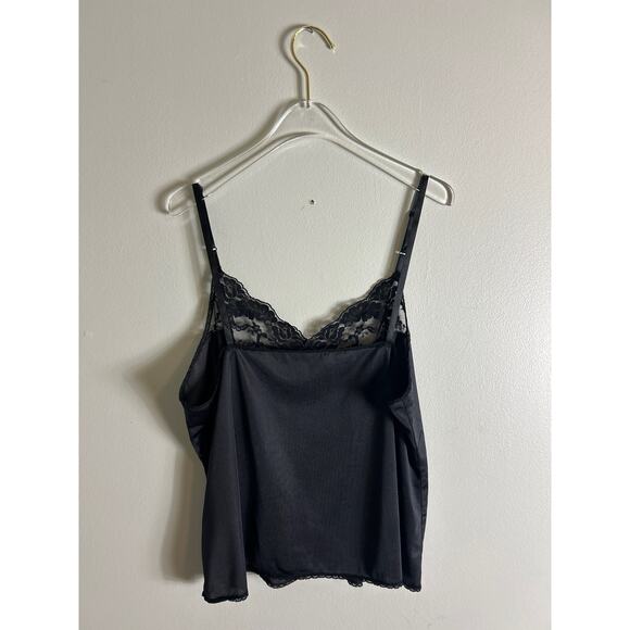 Vasarette made in USA black lace camisole 2XL - Picture 3 of 4